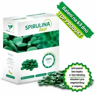 Spirulina Aktif - balení na 63 dnů (≈ 15 Kč denně)