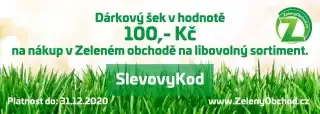Dárkový šek v hodnotě 100,- Kč