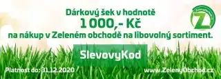 Dárkový šek v hodnotě 1000,- Kč