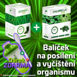 Balíček na posílení a vyčištění organismu Aktif s dárkem zdarma na 2,5 měsíce (≈ 32,50 Kč denně)
