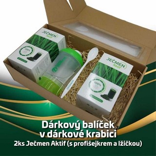 Dárkový balíček 2ks Ječmen Aktif (s profišejkrem a lžičkou)