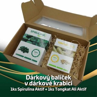 Dárkový balíček 1ks Spirulina Aktif + 1ks Tongkat Ali Aktif