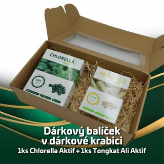 Dárkový balíček 1ks Chlorella Aktif + 1ks Tongkat Ali Aktif