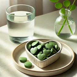Chlorella ve tvaru srdce