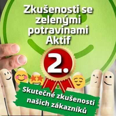 Skutečné zkušenosti zákazníků se zelenými potravinami Aktif - 2.díl